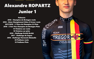 Présentation du Team Trégor Cyclisme : Alexandre Ropartz - TCGR