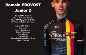 Présentation du Team Trégor Cyclisme : Romain Provost - TCGR